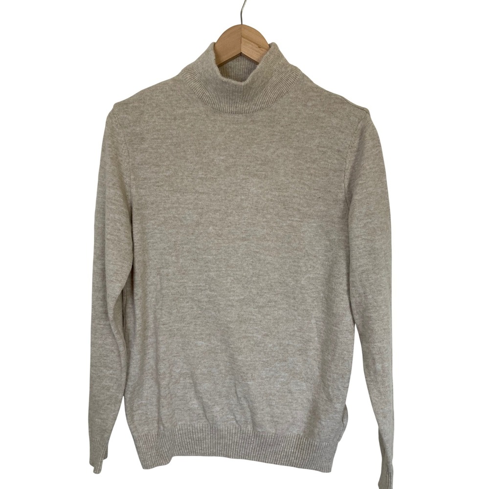 DeFacto Womens Beige Turtleneck Knit Pullover‎ Sweater R1127AZ/BG300 Size S